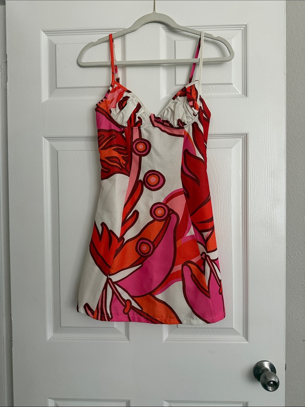 PrettyLittleThing Pink & Red Floral Mini Dress